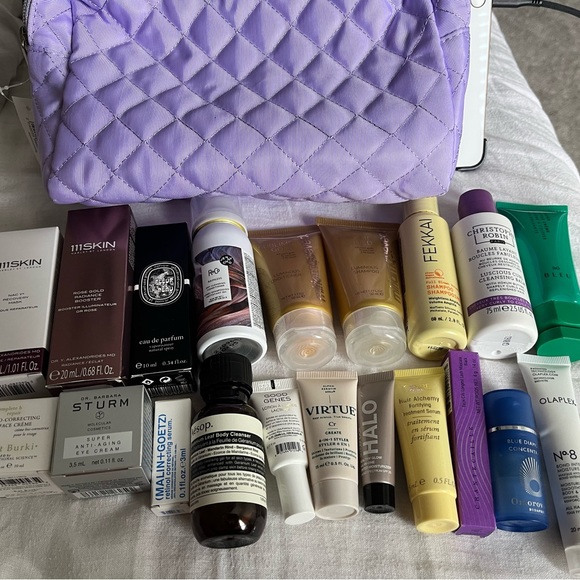 NIB 21 Piece Space NK Set $684 Purple Cosmetics Bag 111Skin Oribe Olaplex Saturn - Picture 5 of 9